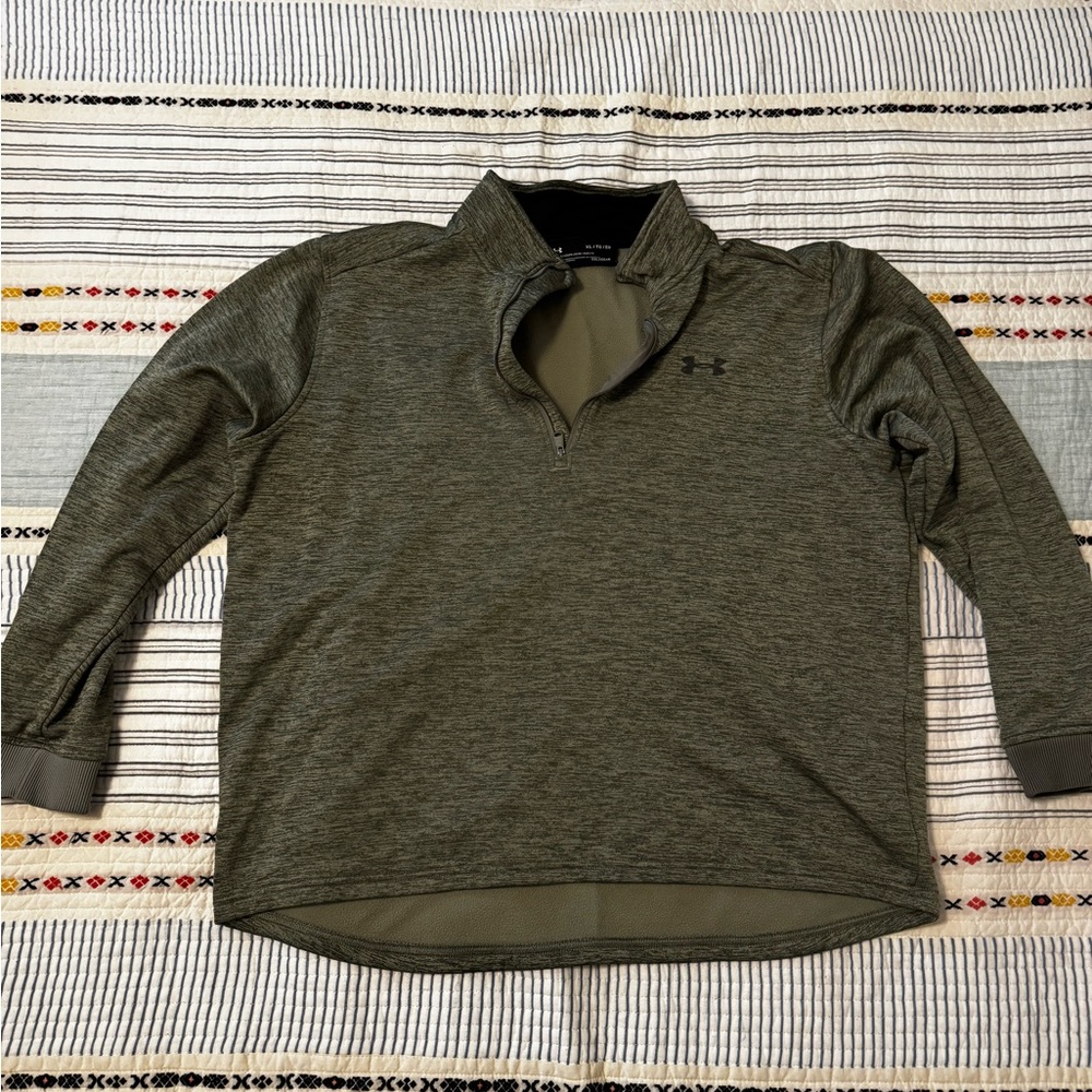 Under Armour Heathered Green Fleece Jacket